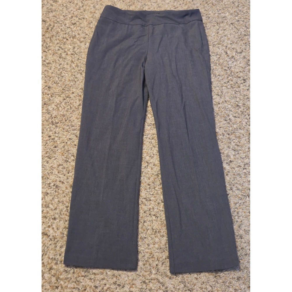 Roz‎ & Ali Straight Leg Dress Pants Women's Size 10 Gray